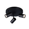 Brianna 3 Light Round Spot Light - Black