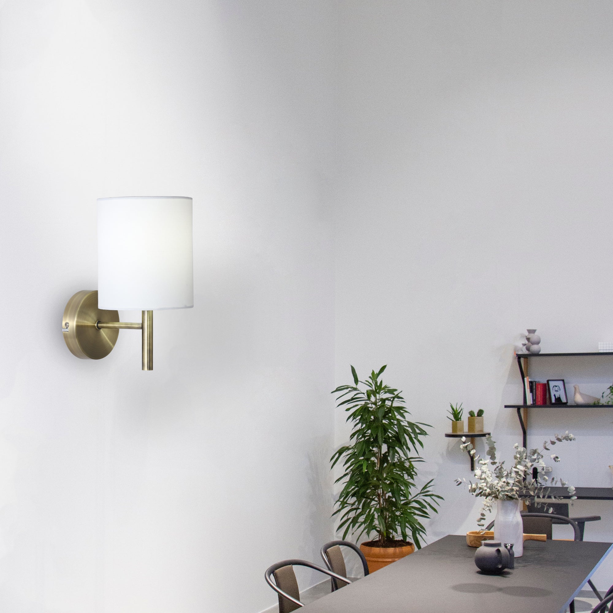 Blanche Wall Light - Antique Brass