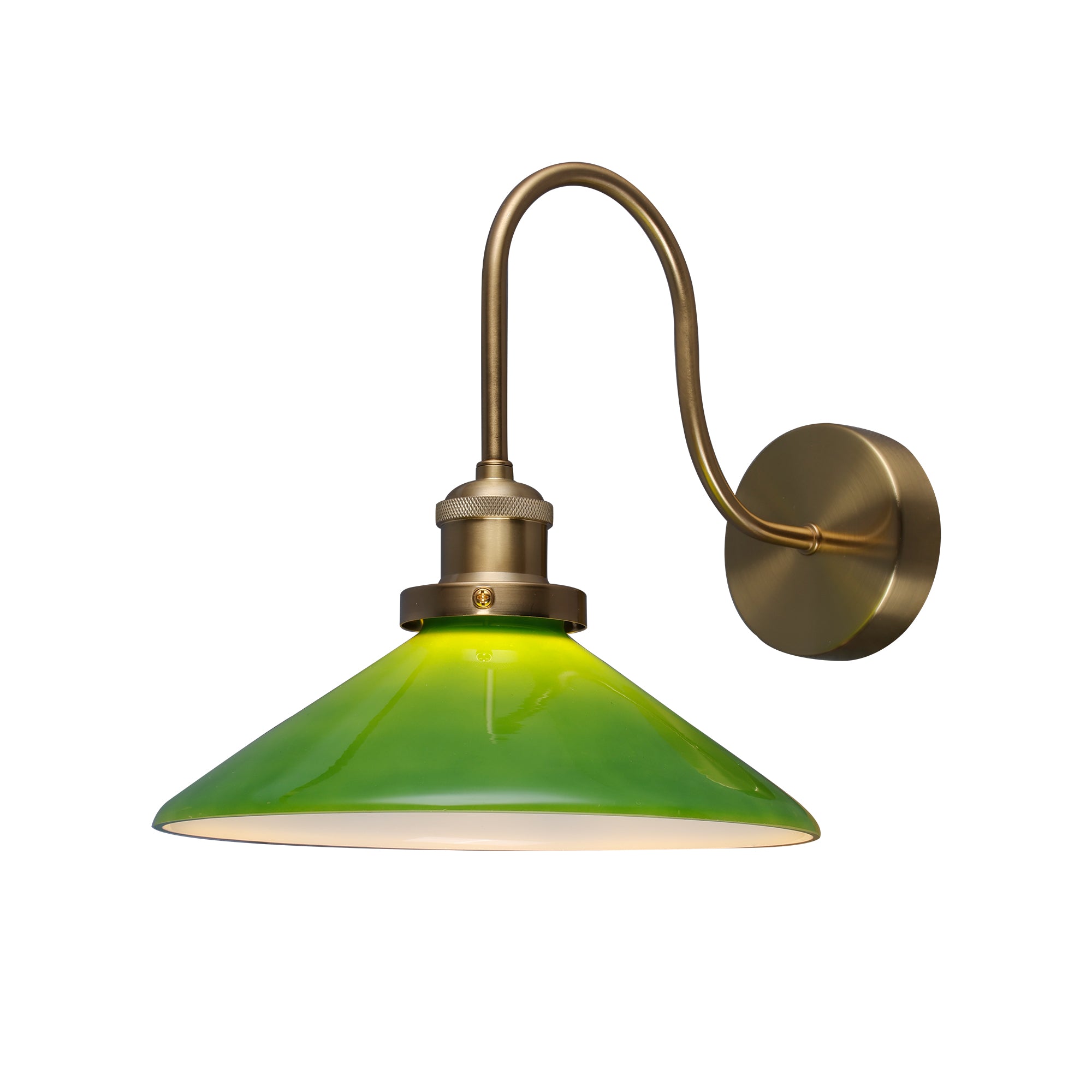 Gemma Glass Wall Light - Green