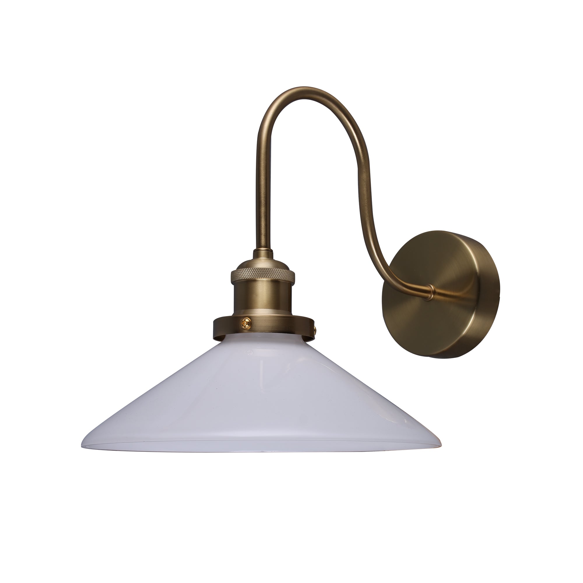Gemma Glass Wall Light - White