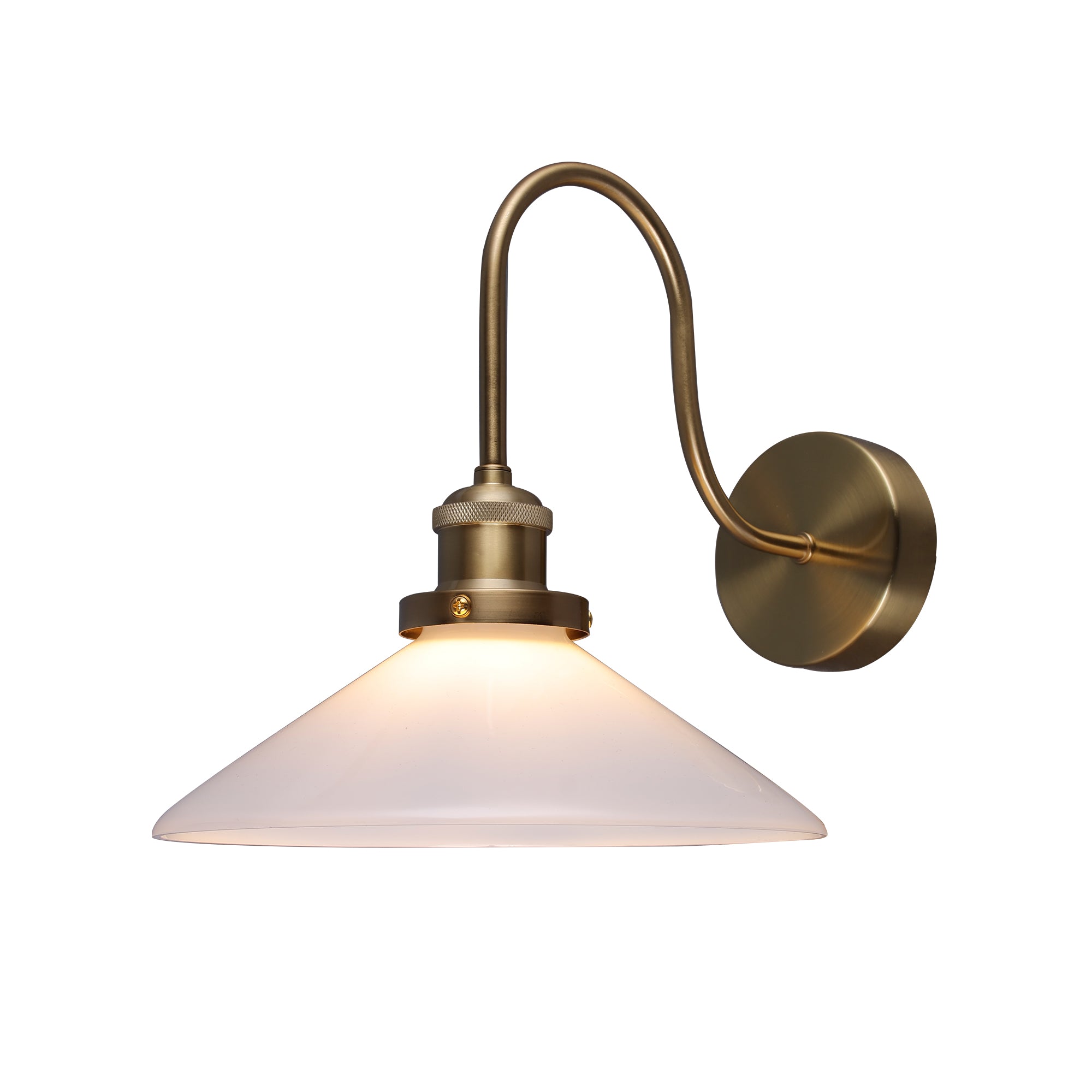 Gemma Glass Wall Light - White
