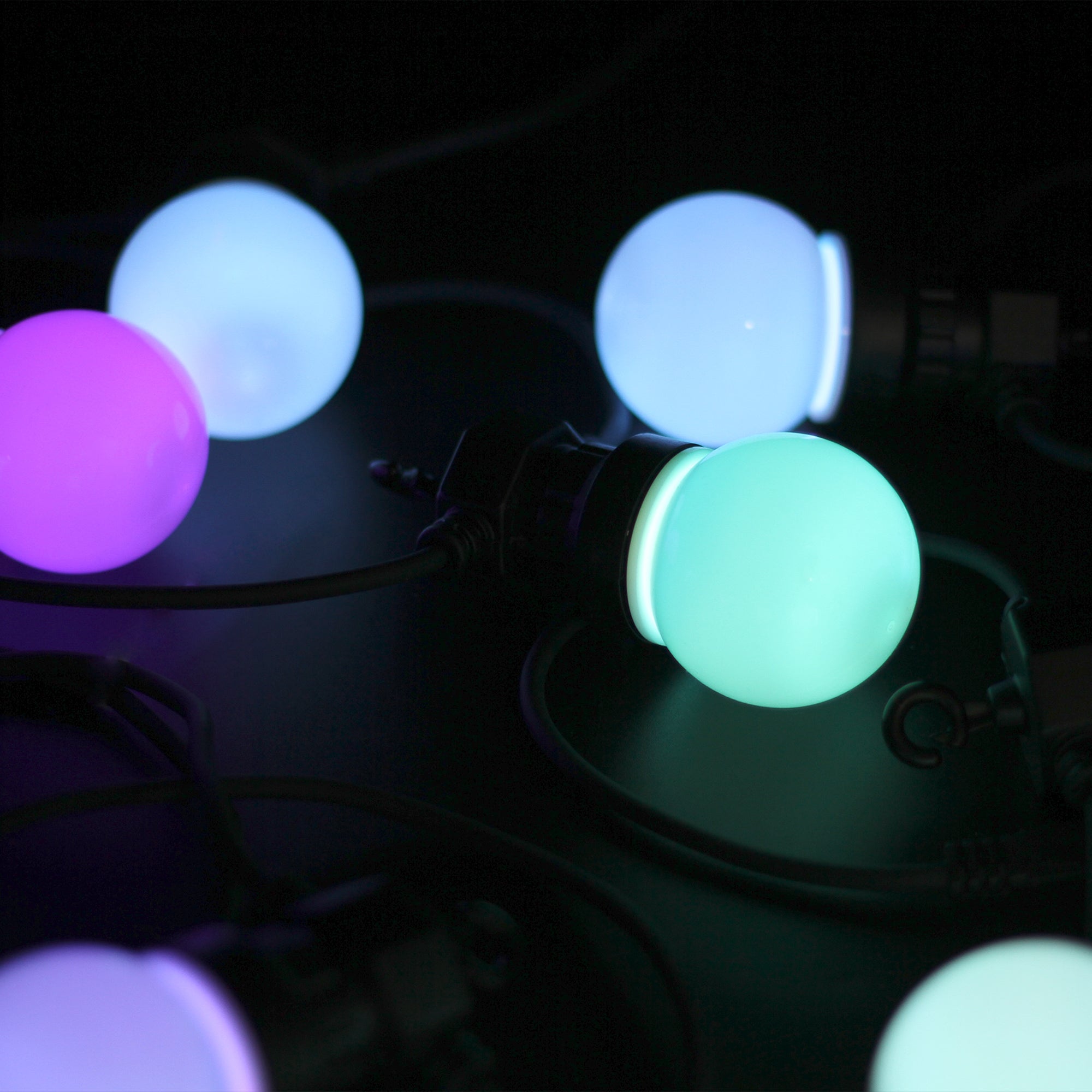 10 Opal Festoon RGB LED Connectable Light