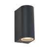 Olaris 2lt Up/Down Outdoor Wall Light - Grey