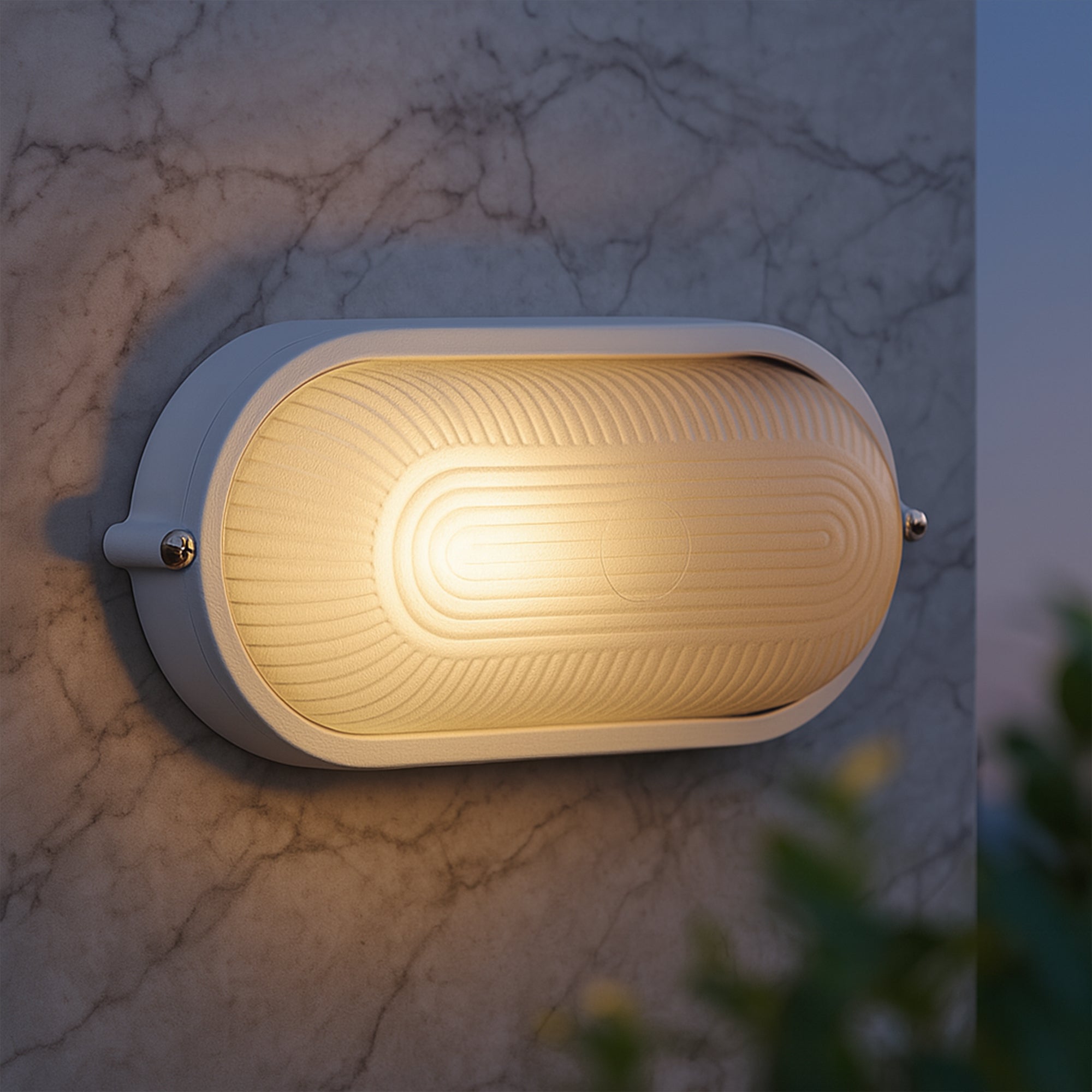 Ezra Oval Outdoor Bunker - White