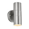 Zyven 2lt Up/Down Outdoor Wall Light - Polished Silver