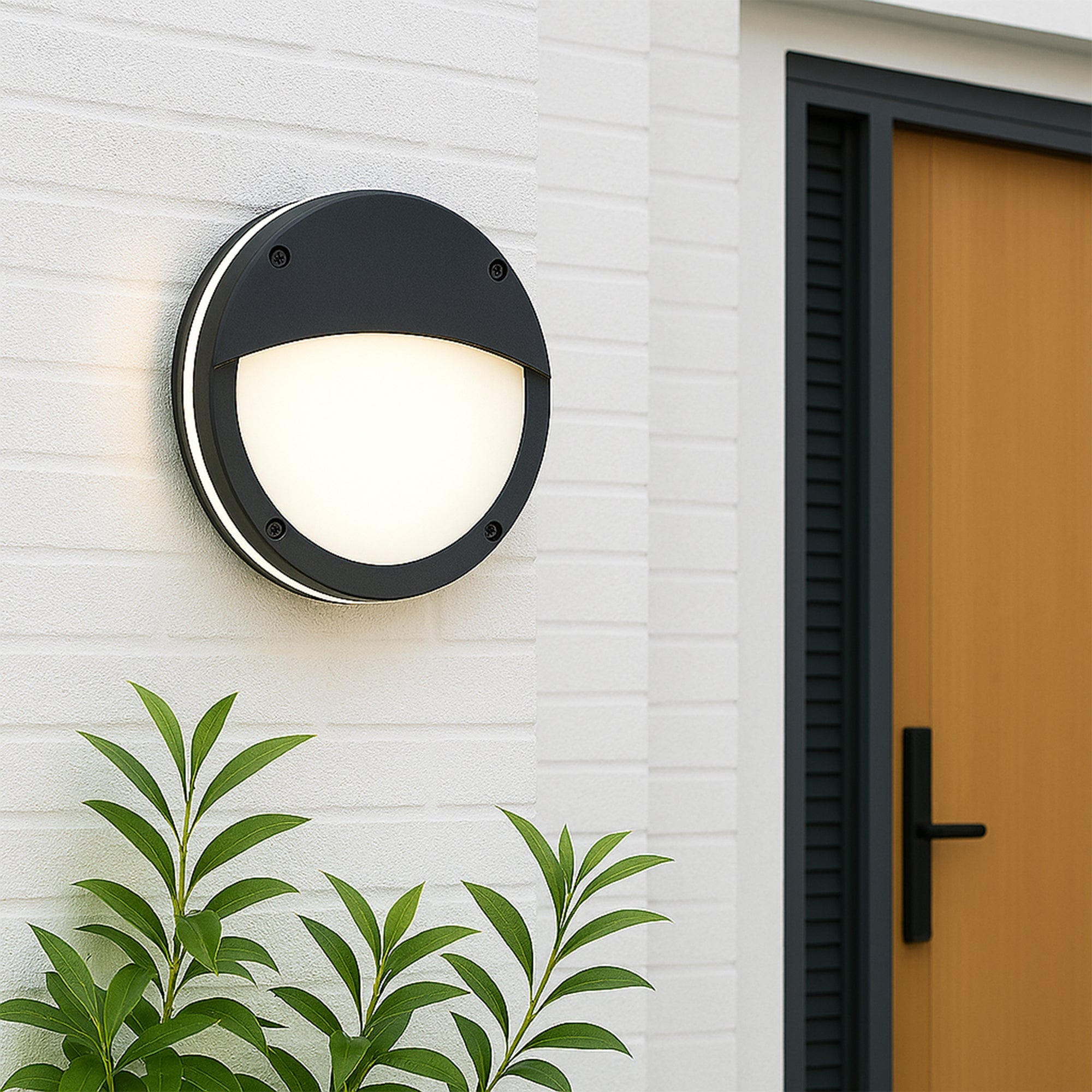 Omira CCT LED Outdoor Bunker With Eyelid - Large/Black