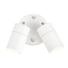 Zyven 2lt Adjustable Outdoor Wall Spotlight - White