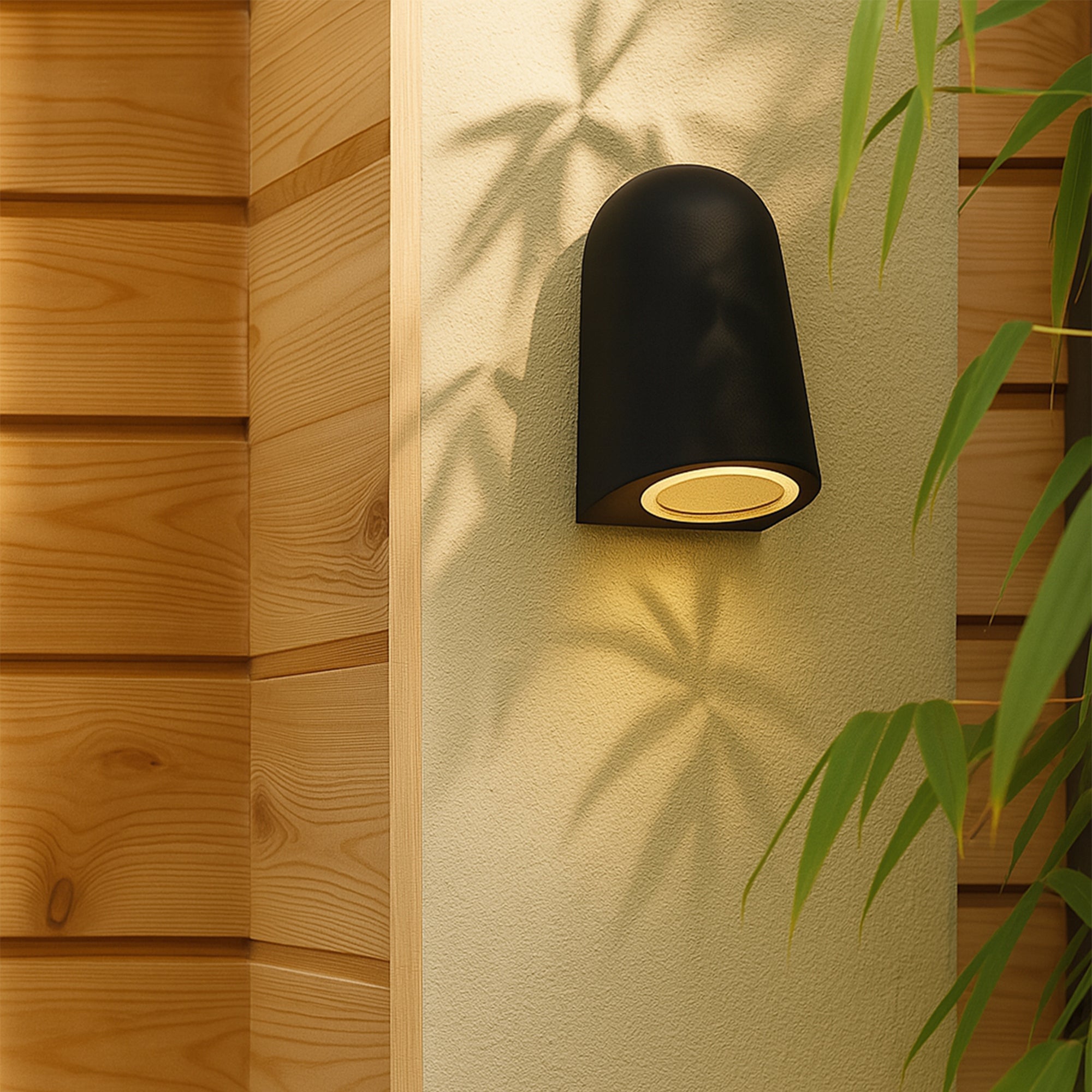 Kelro Cone Outdoor Wall Light - Black