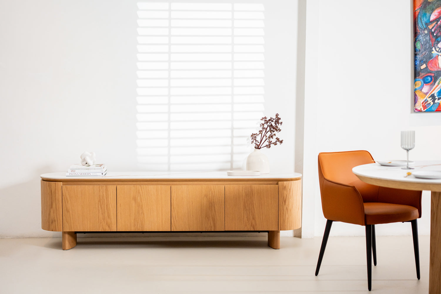 Lucerne TV Unit Natural With Ceramic
