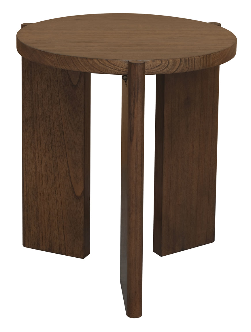 Apollo Round Side Table - Walnut