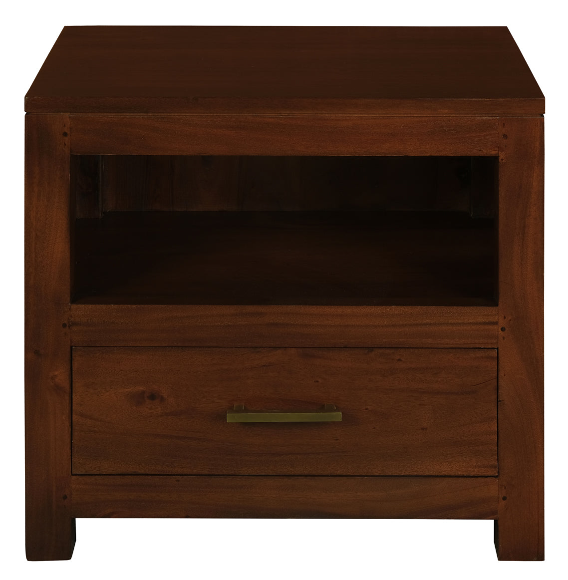 Paris 1 Drawer Lamp Table - Mahogany
