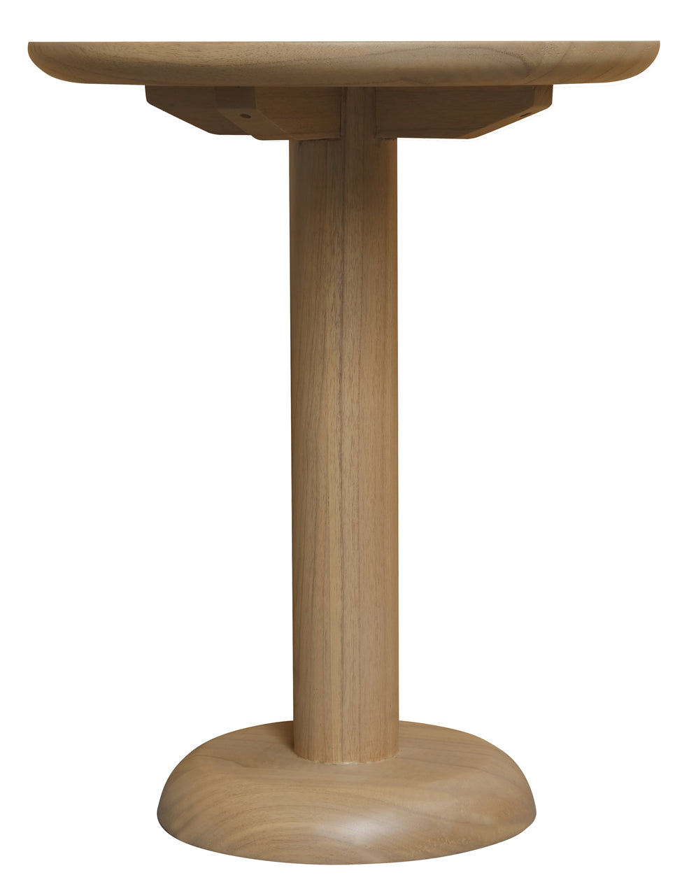 Oslo Round Solid Mindi Lamp Table - Natural
