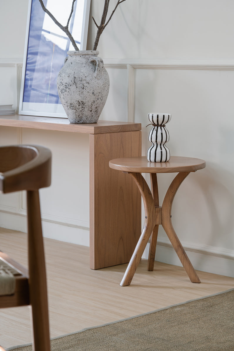 Gatsby Round Side Table - Small - Natural