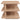 Hudson Oversized Square Side Table - Natural