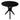 Gatsby Round Side Table - Large - Black