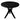 Gatsby Round Side Table - Large - Black