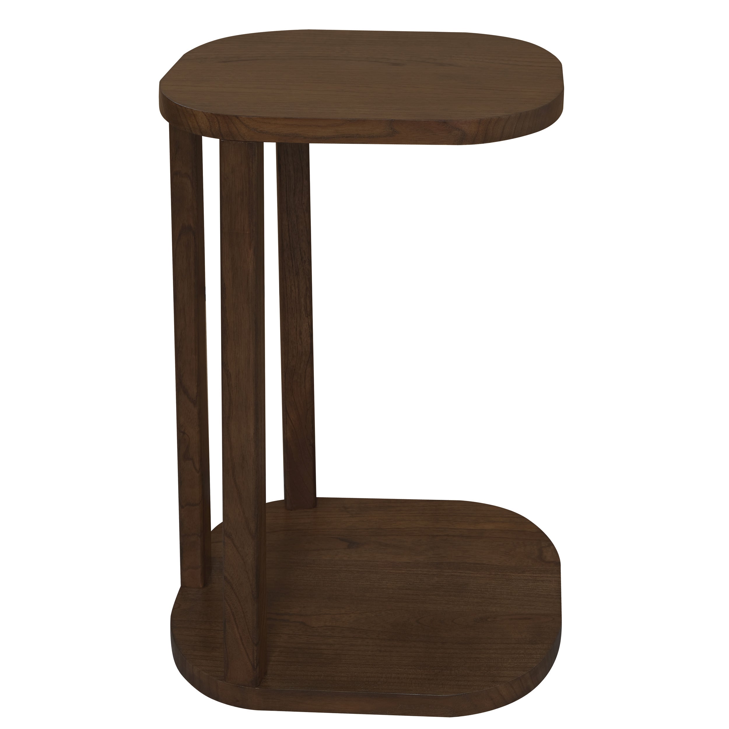 Oslo Solid Mindi Side/Laptop Table - Walnut