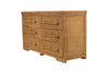 Layla Chest of Drawers - Six Drawers - Natural Brown Wash