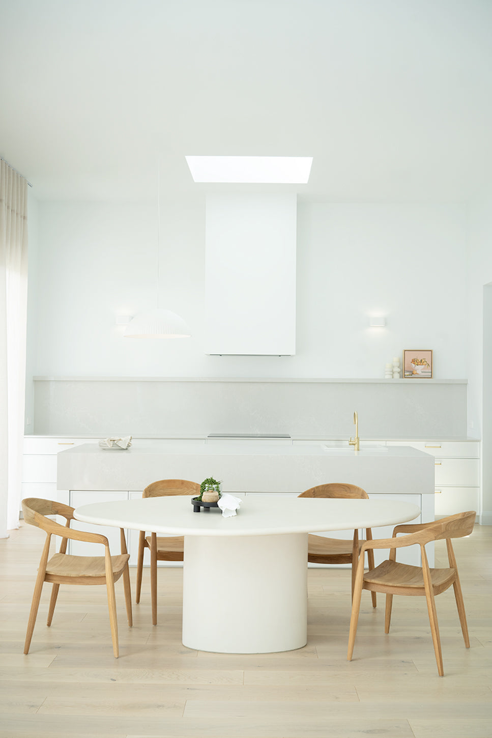 Lorenzo Organic Dining Table 200cm - Ivory