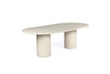 Lorenzo Oval Dining Table 240cm - Ivory