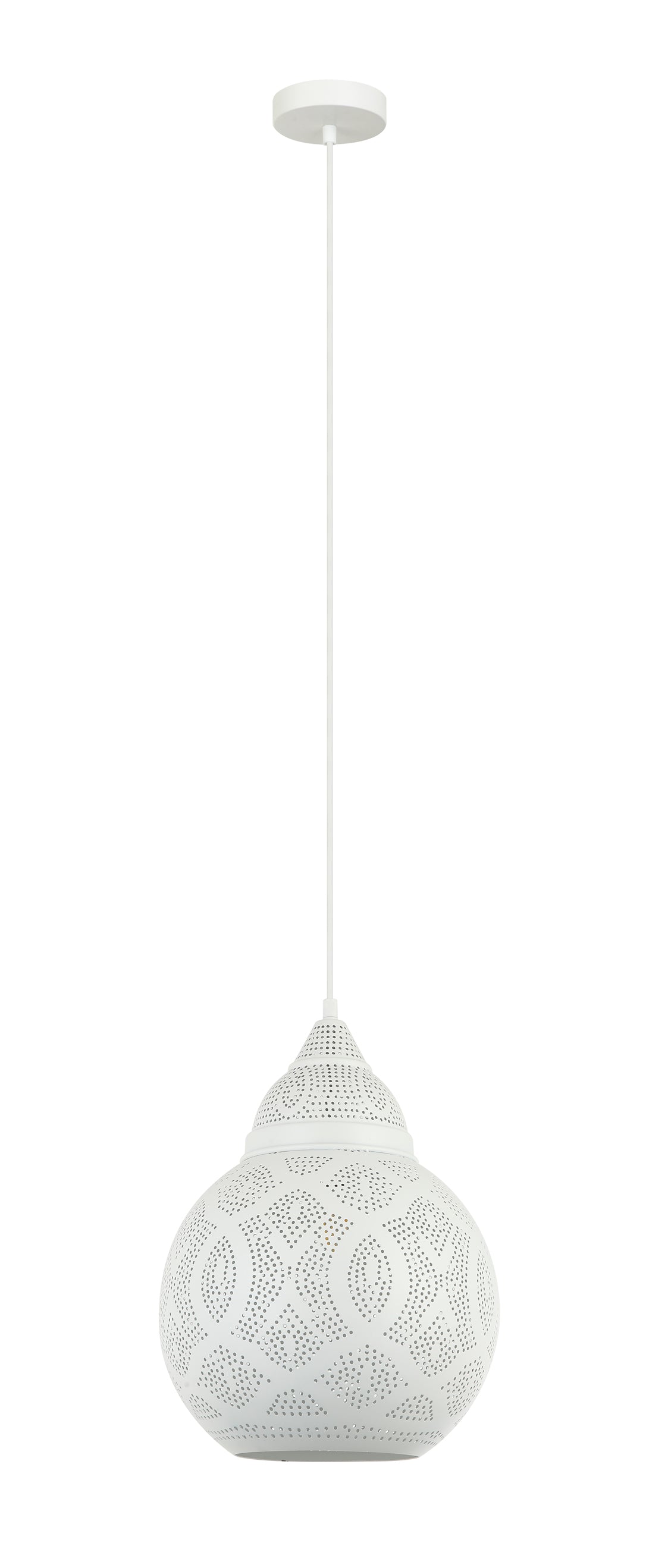 Pendant ES White Bell OD 300mm W/White Interior