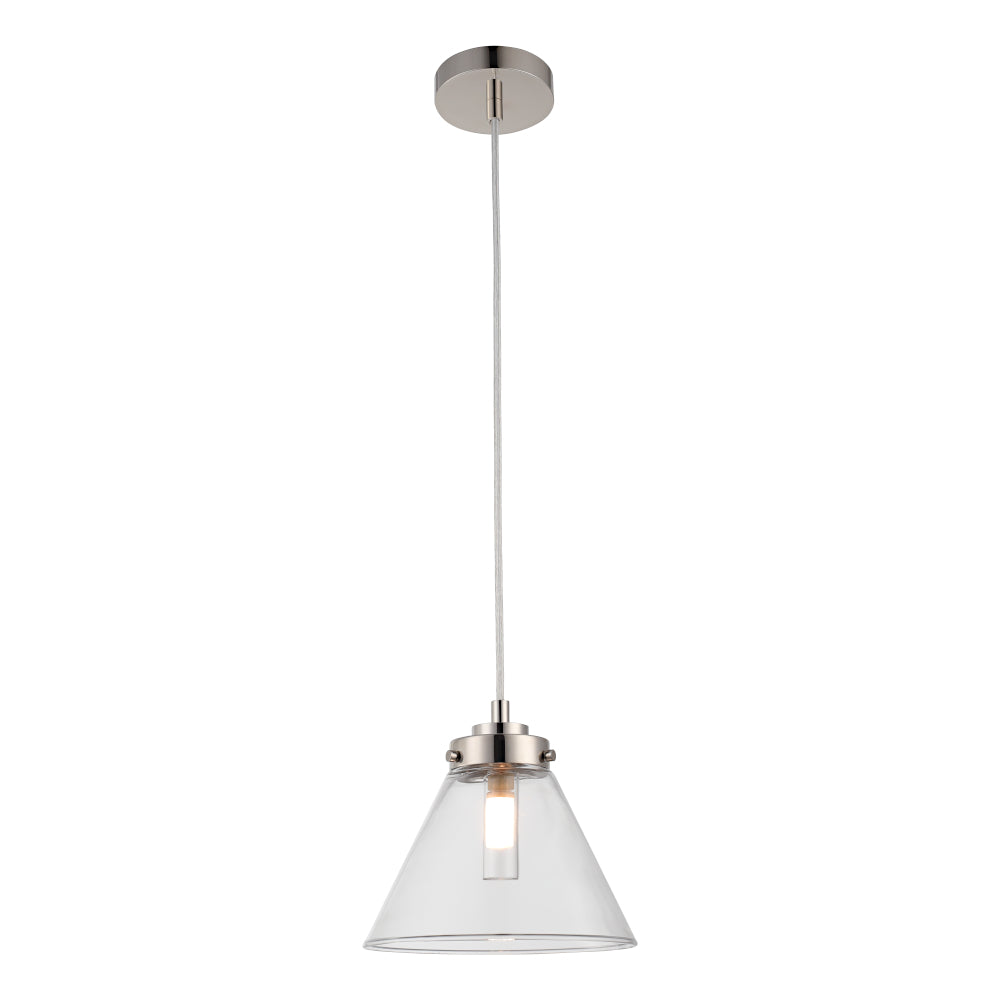 Maeron Single Light Pendant - Polished Nickel
