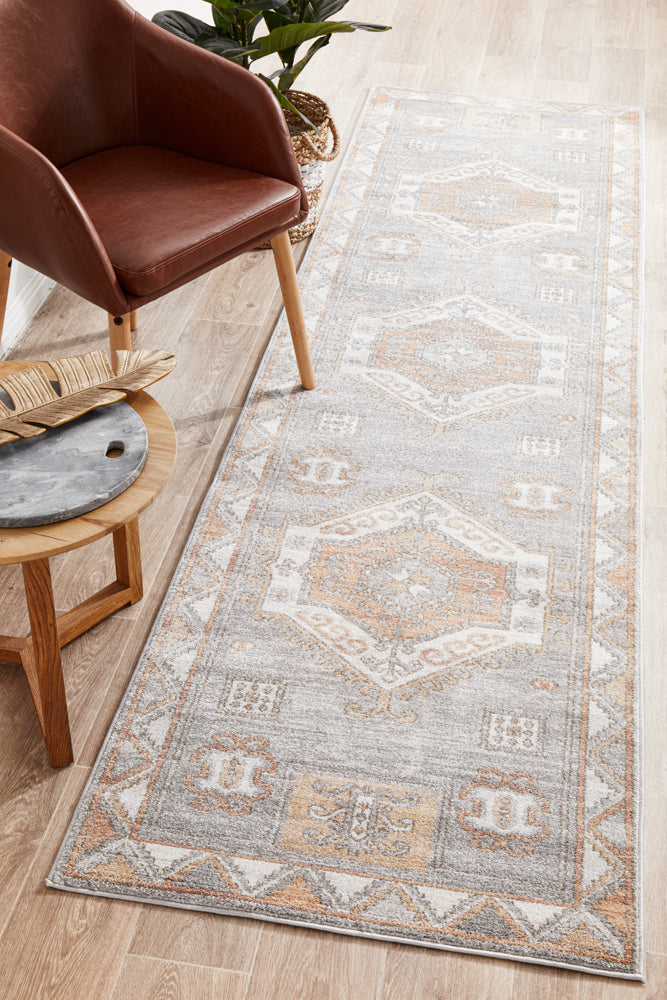 Malorie Caitlen Grey Runner Rug