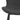 Marquise Chair Black Powdercoated Steel Legs - Charcoal Fabric
