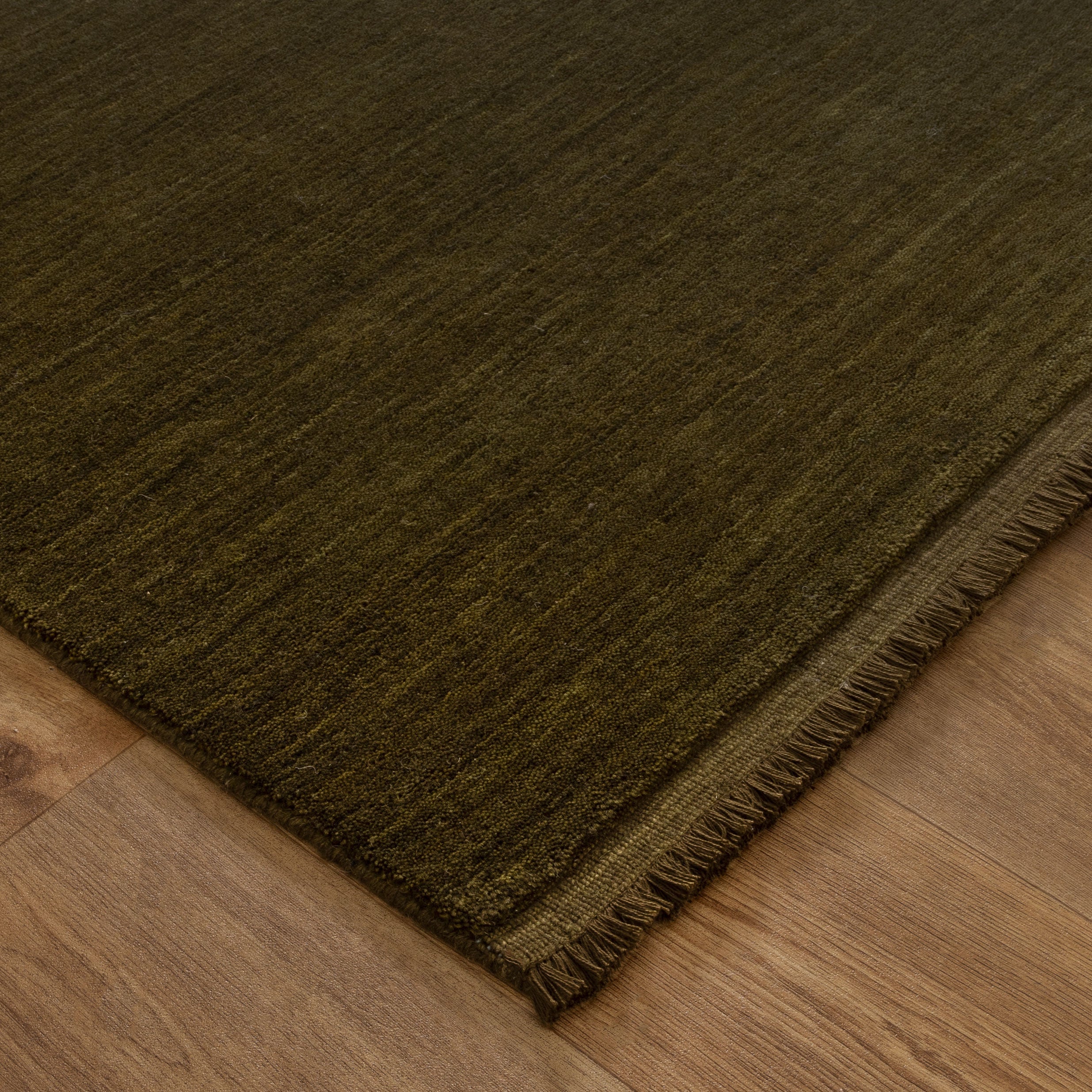 Chanter Hand-Knotted Wool Rug Green