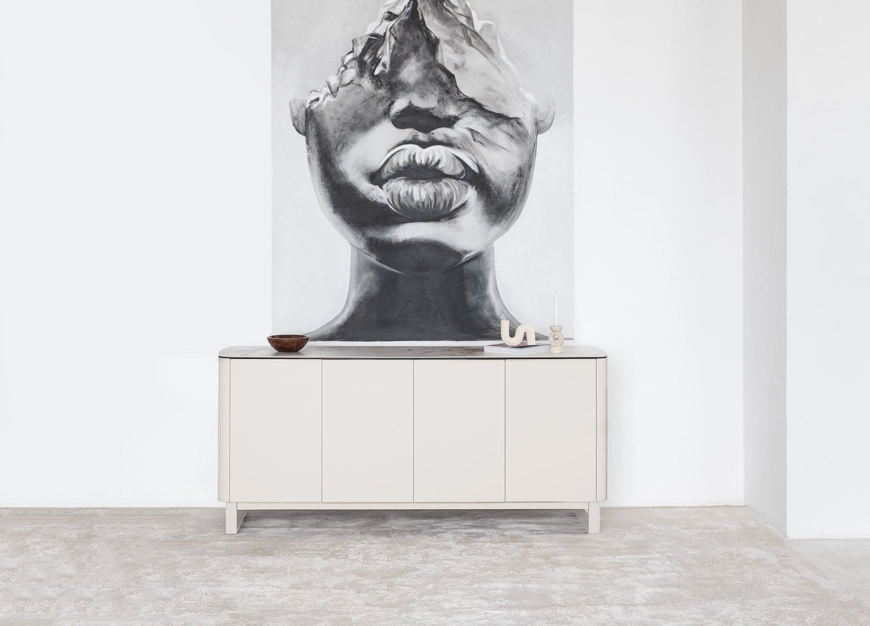 Messina Sideboard Milan - White Marble