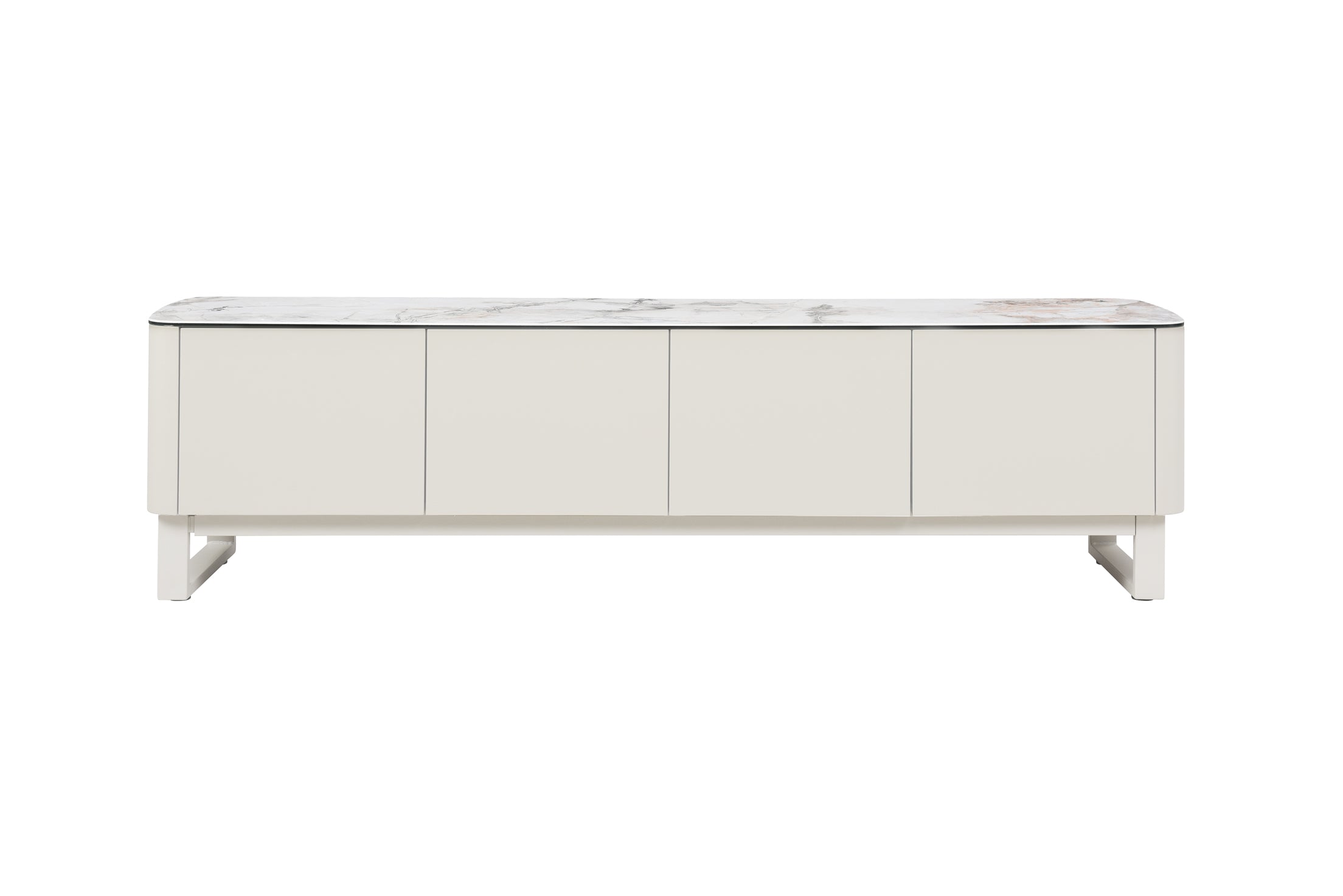 Messina TV Unit Milan - White Marble