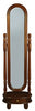 Sierra Oval Standing Mirror - Mahogany