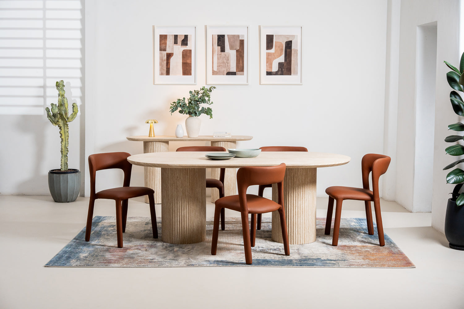 Montel Dining Table Limestone