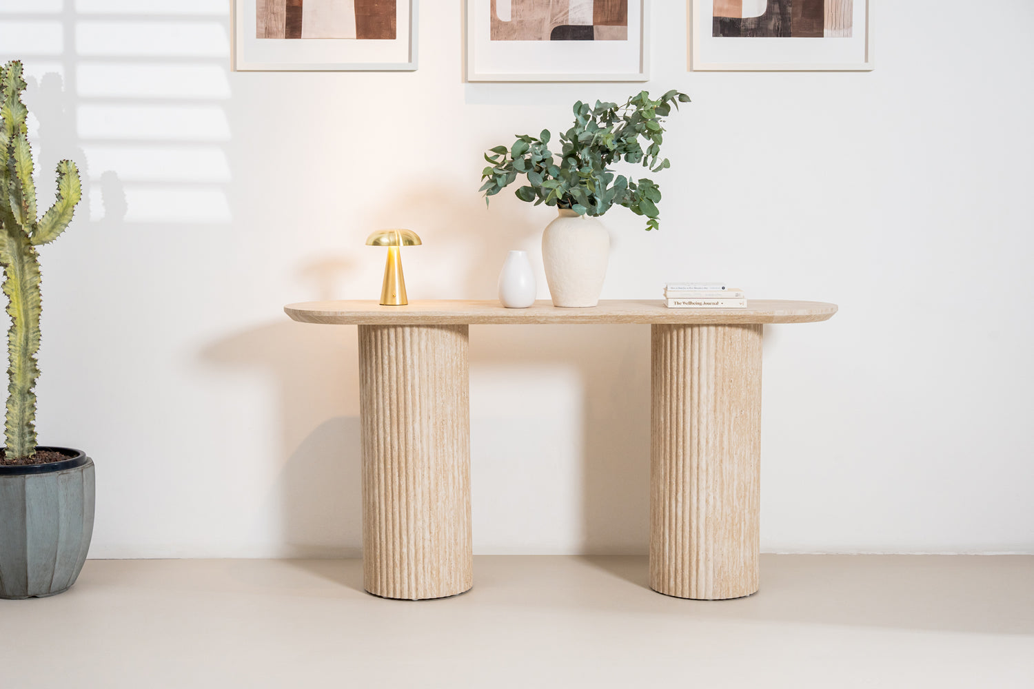 Montel Console Table Limestone