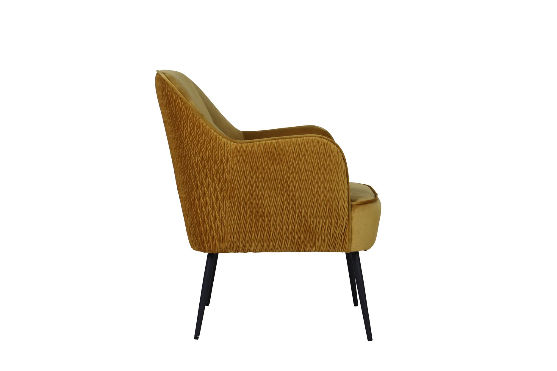 Mia Chair Harvest Velvet Quilted Back