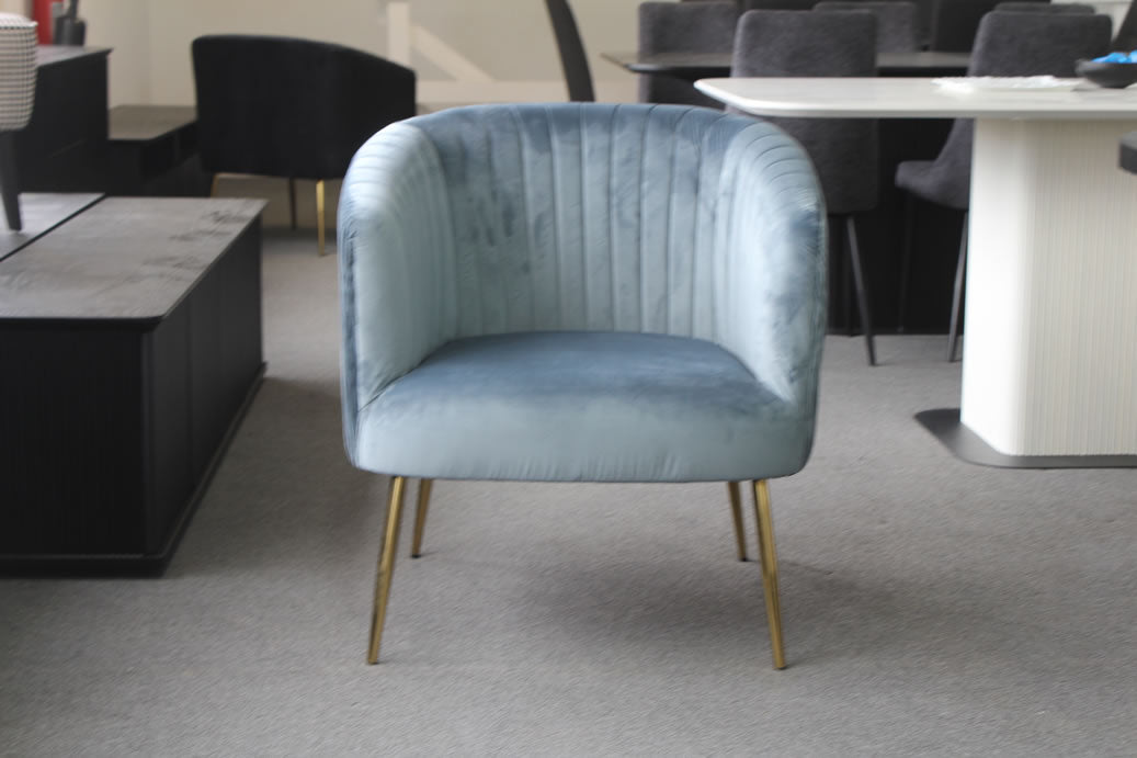 Perla Chair - Blue Green Velvet