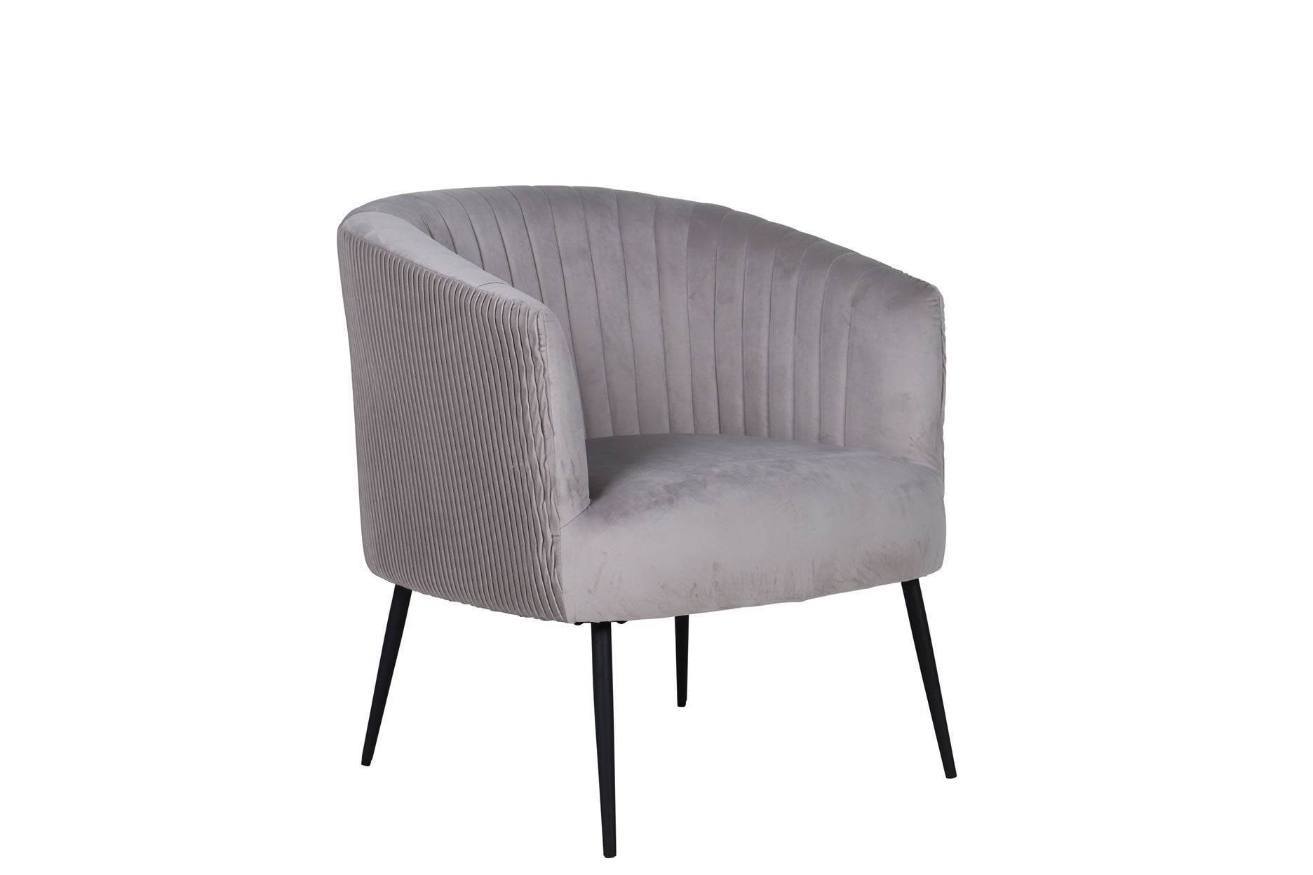 Perryn Chair - Grey Velvet