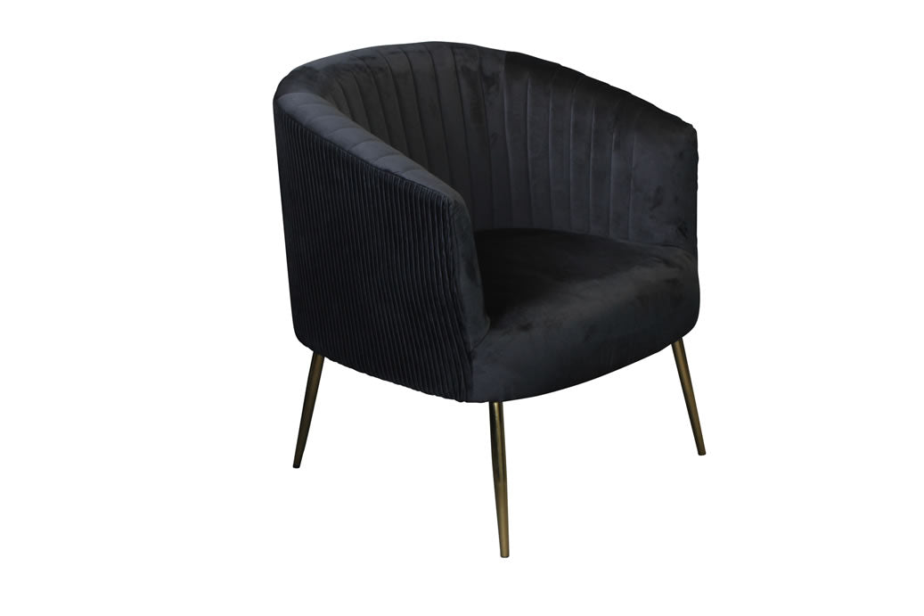 Perla Chair - Black Velvet