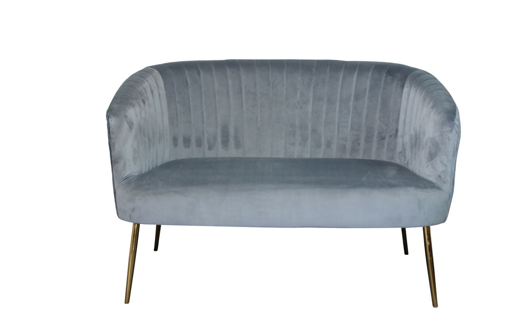 Perla 2 Seater Sofa - Blue Green Velvet