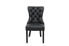 Elburz Dining Chair - Black Faux Leather