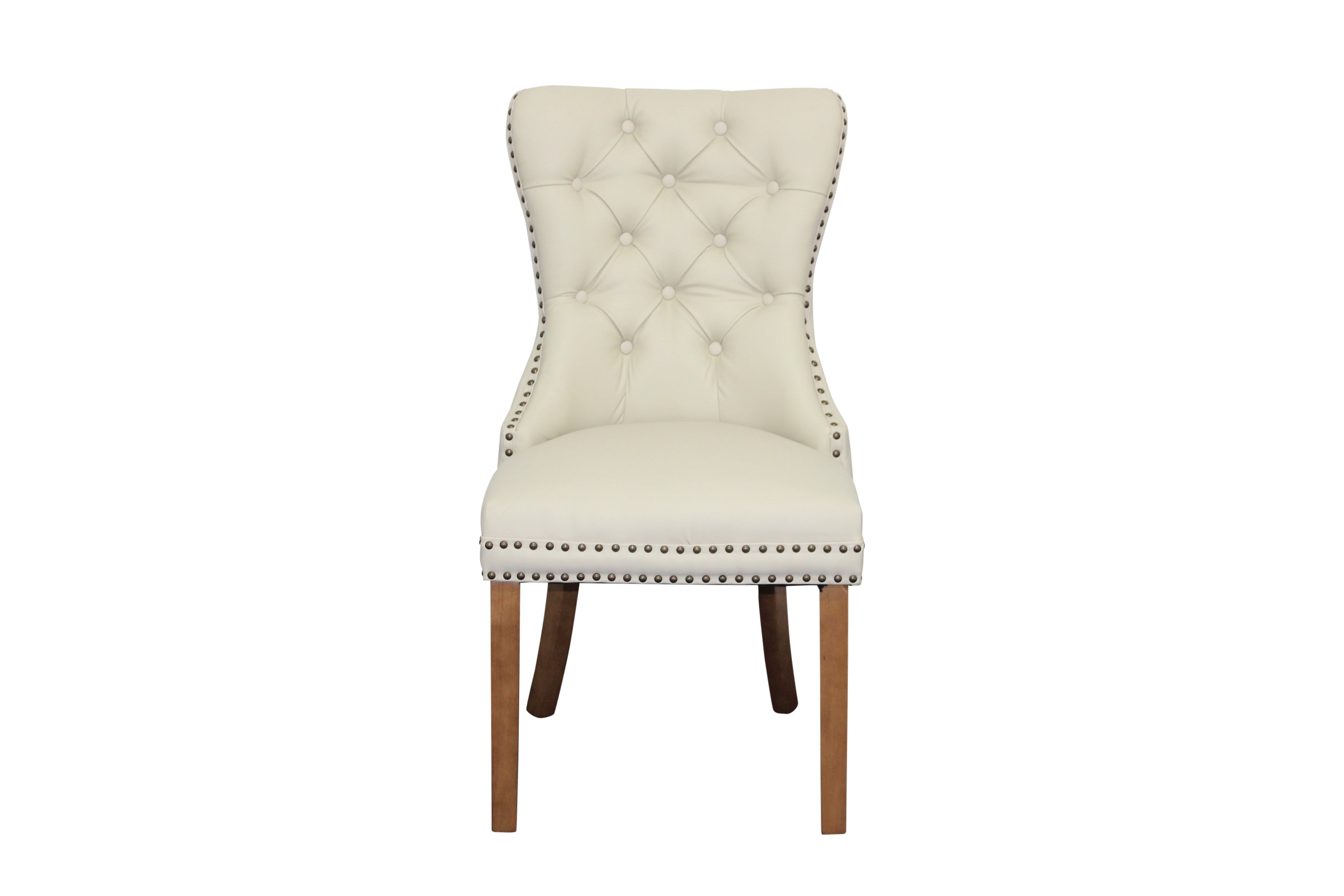 Elburz Dining Chair - Cream Faux Leather