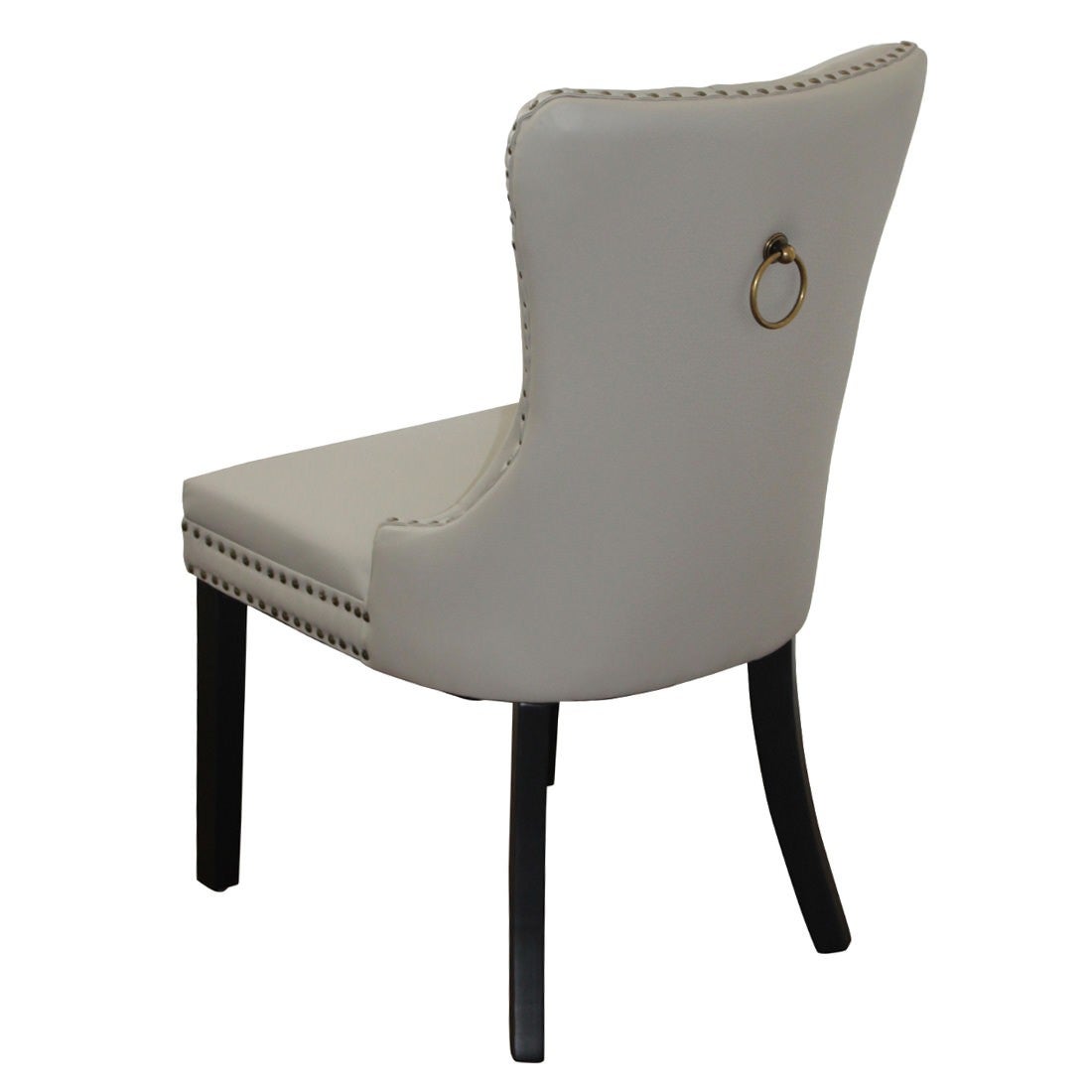 Elburz Dining Chair - Grey Faux Leather