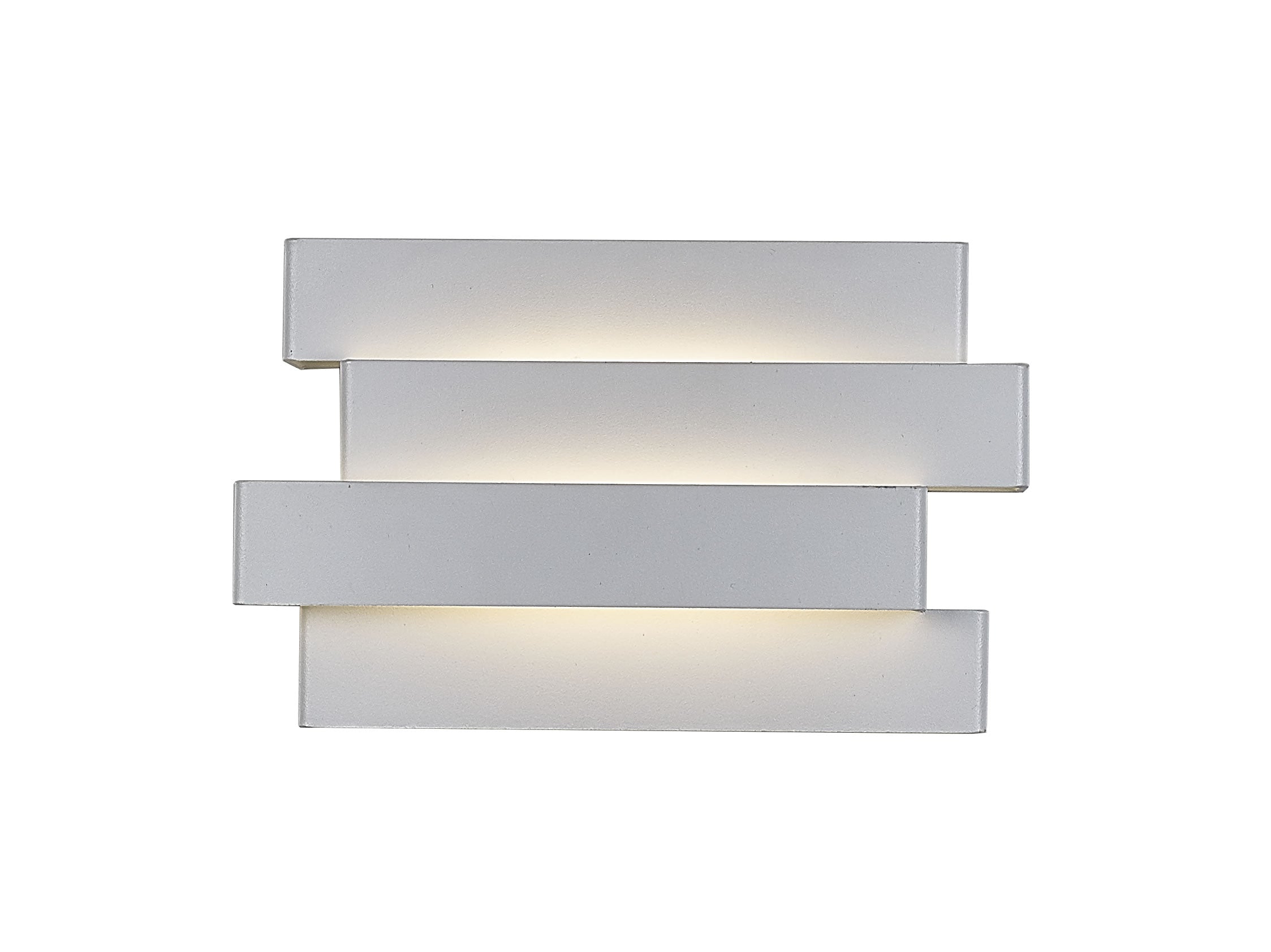 Wall Int City S/M 5W Rect Up/Dn White Dim Tri 3K/4K/5.7K 265 Lm