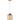 Pendant ES 40W Amber Wine Glass Segmented/W Brass Highlight OD 180mm X H250mm