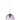 Pendant ES 40W Purple Wine Glass Segmented/W Brass Highlight OD 180mm X H250mm