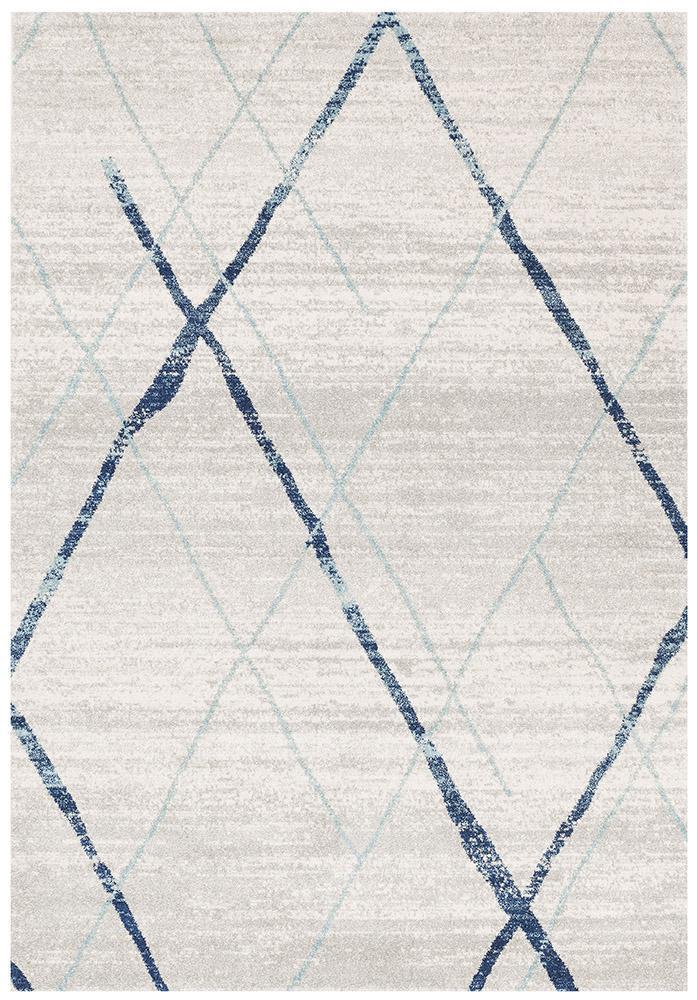 Odelle Noah White Blue Contemporary Rug