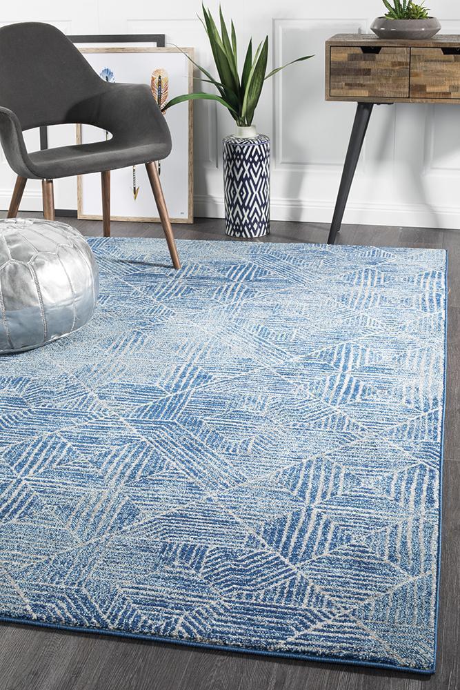 Odelle Kenza Contemporary Navy Rug