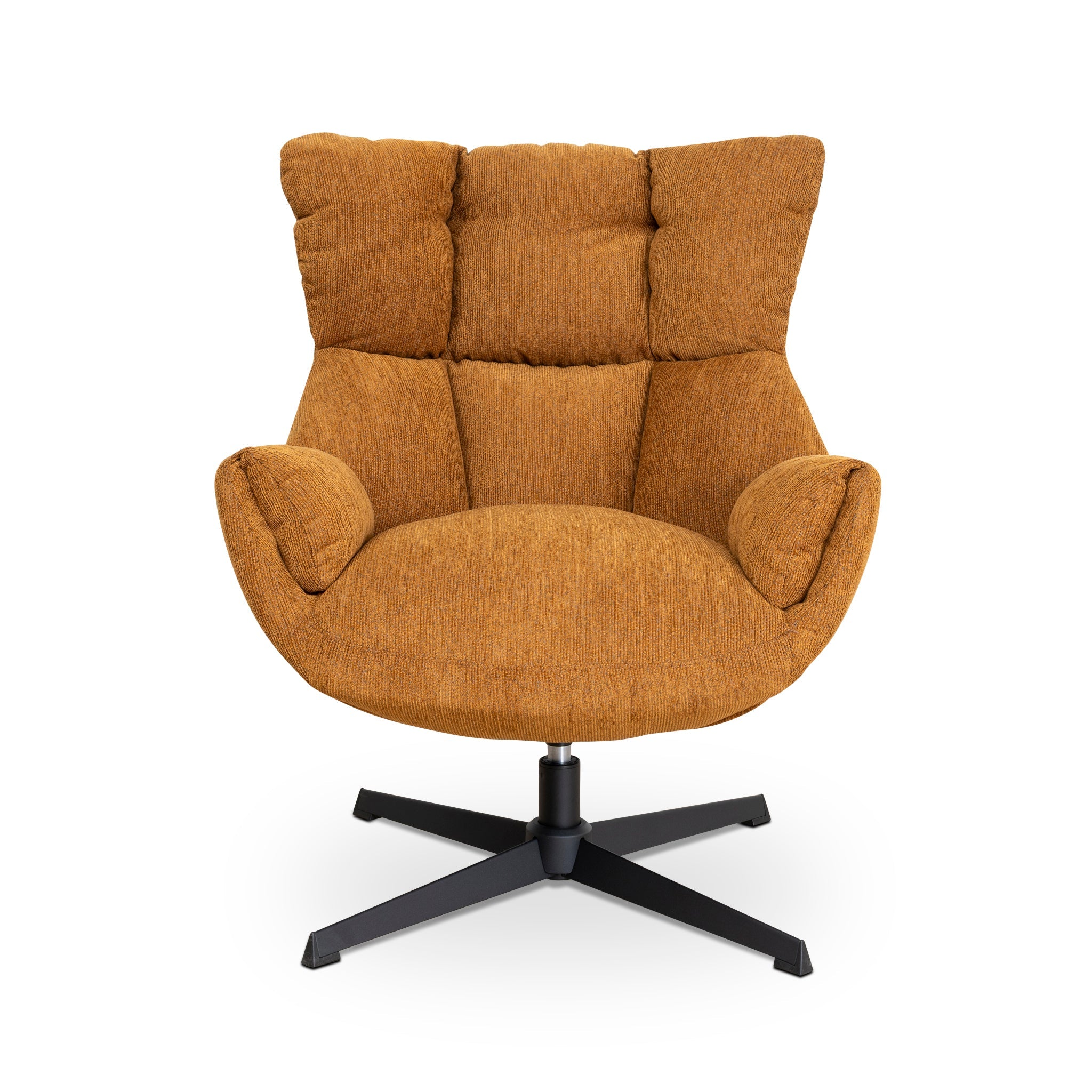 Orion Swivel Armchair - Honey Yellow