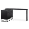 Anwen Extendable Home Office Desk - Black