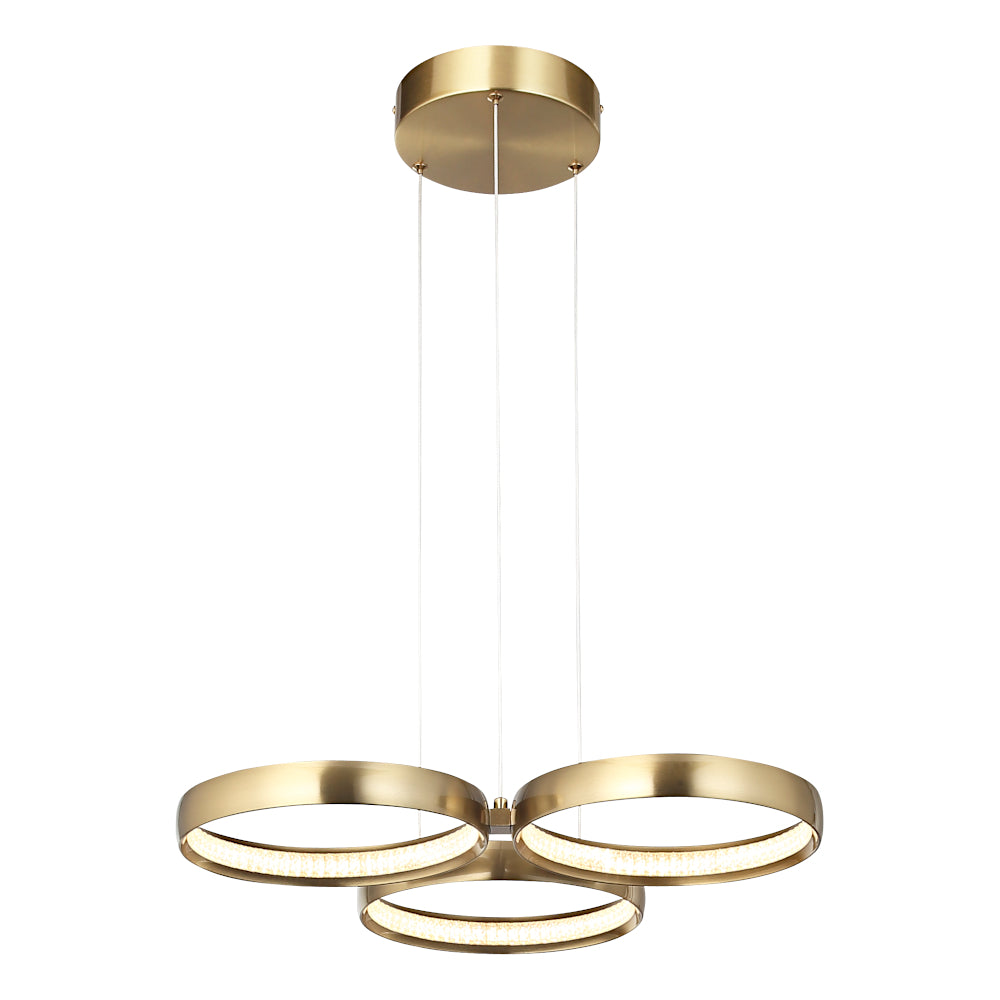 Orion 3 Light LED Pendant - Gold